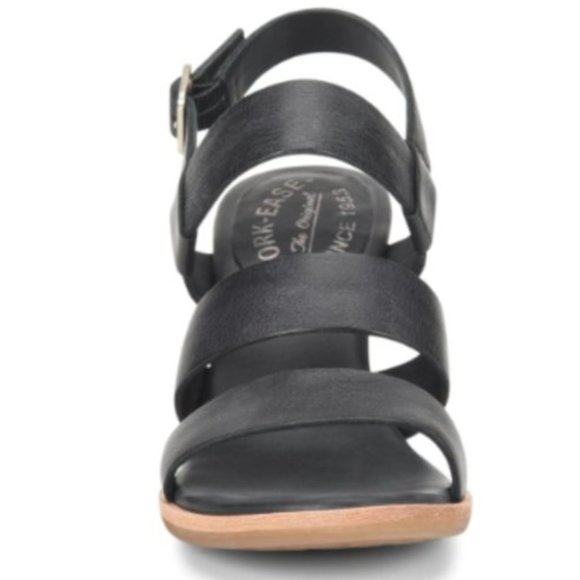 Kork-Ease Shoes - KORK-EASE Gehl Black Leather Slingback Sandal Size 7